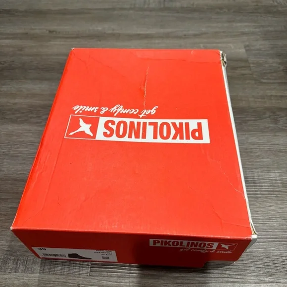 Pikolinos Aspe Lace Up Black Leather Heeled Bootie Boots - Picture 11 of 12